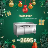 Préparation de pizza neuve Réfrigérée 71"COLD ZONE $2695 Quebec