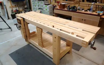 Available for Custom Commission is the highly regarded French Roubo Carpenter/Cabinetmaker’s Workben...