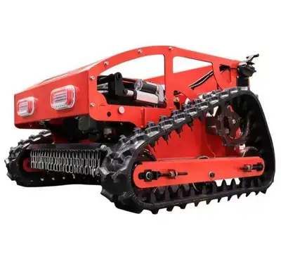 Financement disponible : Petite tondeuse télécommandée sur chenilles toute neuve, robot de tonte de...