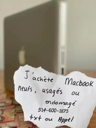 Nous achetons vos anciens macbooks !!! Neuf, View more
