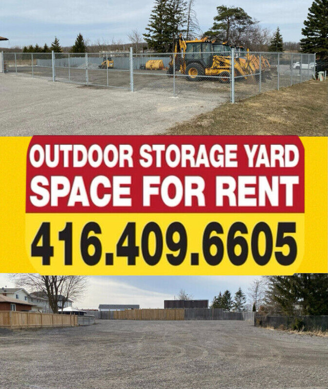 OUTDOOR STORAGE PARKING YARD SPACE IN STOUFFVILLE FOR RENT!!! in Storage & Parking for Rent in Markham / York Region