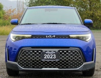 The 2023 Kia Soul EX in a vibrant blue finish showcases the perfect blend of style and functionality... (image 5)