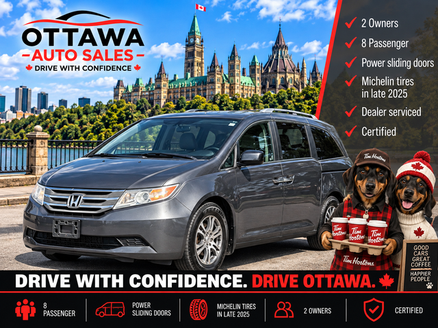 2012 HONDA ODYSSEY EX 8 PASSENGER $10999 W/SAFETY in Cars & Trucks in Ottawa - Image 2