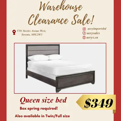 Love a good deal? You'll love our warehouse clearance sale! Beds and Platform Beds starting from $99...