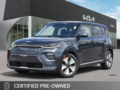 Experience urban versatility redefined with the distinctive Gray 2022 KIA SOUL EV. Perfectly sized f...
