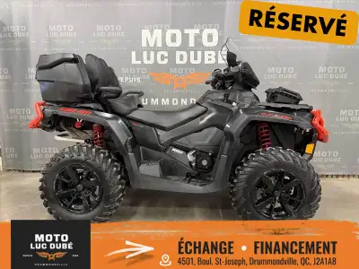 2019 Can-Am OUTLANDER MAX XT 850 Can-Am OUTLANDER MAX XT 850 2019 SEULEMENT 4 553 KM MODÈLE 2 PLACES...