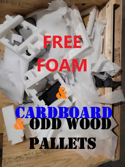 Edit ** no tubes today *** lots of cardboard, not much actual boxes. Free foam and packing fill. Fir...
