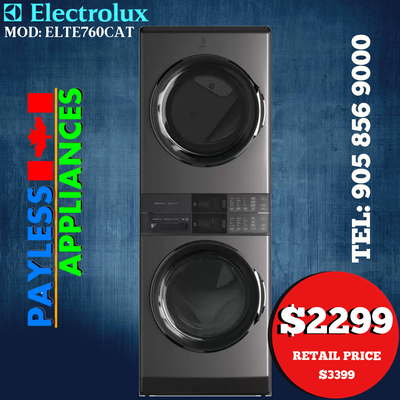 Electrolux ELTE760CAT 27" Single Unit Front Load Laundry Tower W, View more