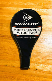 Dunlop McEnroe Autograph Tennis Racket Cover Only