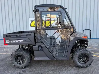 FULL CAB COMFORT FOR YEAR-ROUND WORK & TRAIL USE. CALL/TEXT 403-230-1920.The 2025 CFMOTO UFORCE 600...