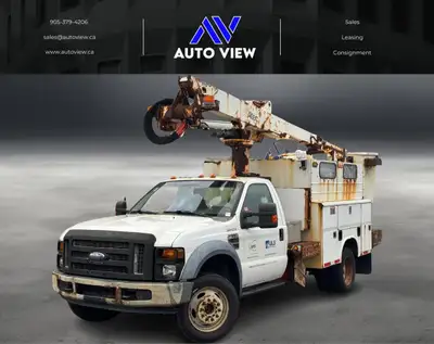 Welcome to Auto View! READY FOR WORK!! 2008 Ford F-550!! **BOOM TRUCK** **ONE OWNER** **CLEAN CARFAX...