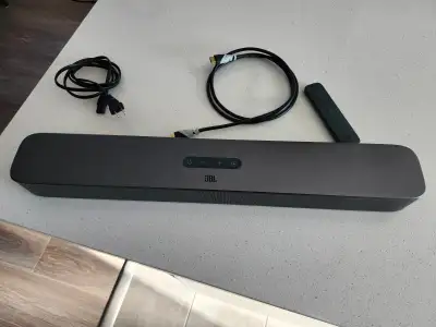 Selling a like new JBL 2.0 sound bar , comes with remote, HDMI cable, power cable and hardware for w...