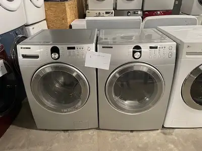 Laveuse sécheuse frontales grises Samsung ( remis a neuf ), View more