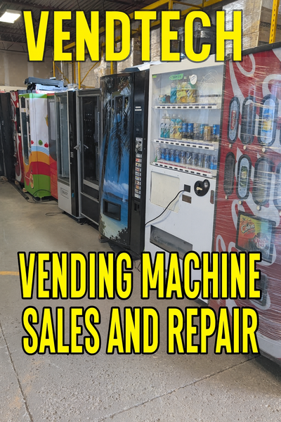 Multiple Pop and Snack Vending Machines ON CLEARANCE starting $1499 including original coin mechanis...