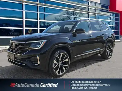 Clean CarFax, Deep Black Pearl 2024 Volkswagen Atlas Execline AWD, 8-Speed Automatic, 2.0L 4 Cylinde...