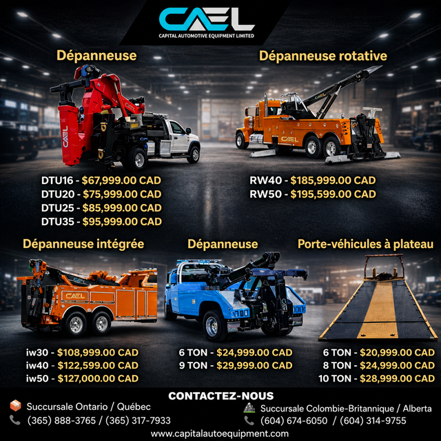 CAEL Camions de dépannage CAEL – wrecker Towing | Heavy Equipment ...