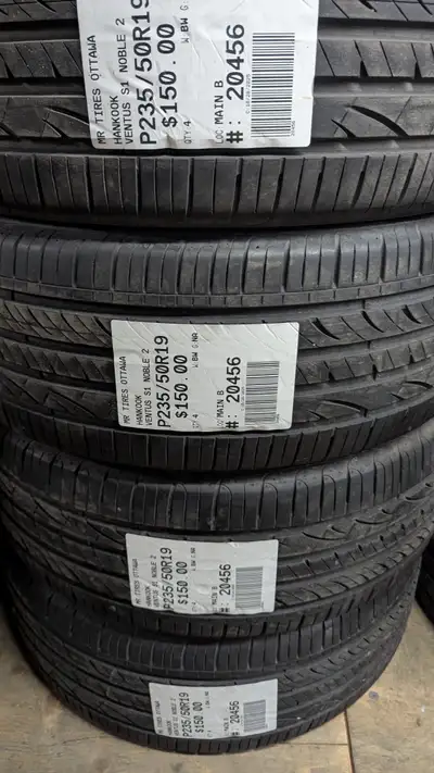SET OF 4X HANKOOK VENTUS S1 NOBLE 2 TAG # 20456 Size: 235/50/19 235/50/19 Excellent condition Pressu...