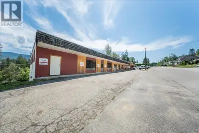Commercial building with five units located in Fruitvale BC, 15 minutes east of Trail and 30 minutes...