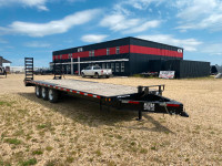 **2024 82" X 24' Triple Axle  Trailer w/Stand-up Ramps -  21K