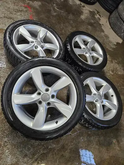 Good set of Audi A3 wheels on Bridgestone Blizzak winter tires good to finish the season. Mostly sel...
