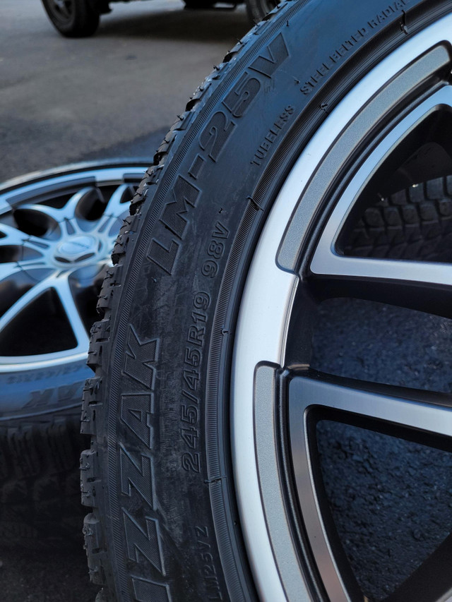 19" Borbet XA Wheels TPMS- 5x112 - Bridgestone Blizzak Winter dans Pneus et jantes  à Ville de Montréal - Image 4