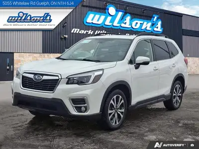 Come see this certified 2021 Subaru Forester Limited AWD | Leather | Sunroof | Nav | Heated Wheel +...