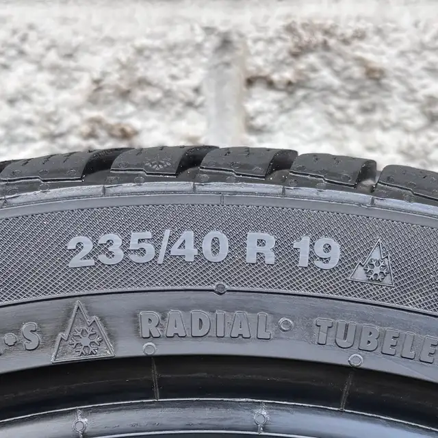 (95%) 2x 235/40R19 & 2x 265/35R19 Continental 19" Winters in Tires & Rims in City of Toronto - Image 7