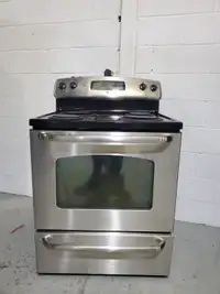 GE stove stainless coil self clean 30″ Used