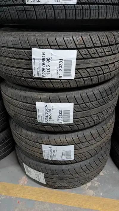 SET OF 4X UNIROYAL TIGER PAW TOURING A/S TAG # 20331 Size: 225/65R16 225/65R16 Excellent condition P...