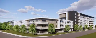 Bienvenue à Le Pilier Lévis, 148 condos locatifs, unités modèles terminées pour visite, maintenant o...