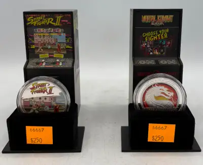 .999 Fine Silver Vintage Video Game Coins with Arcade Cabinet Box ***TWO (2) ITEMS LISTED BELOW -- P...