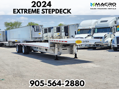 Welcome to Macro Truck Sales! 2024 Extreme Stepdeck All Aluminum 53ft Tandem trailer Aluminum Rims A...