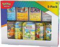 Pokemon Scarlet & Violet Series 5-Pack Mini Tins + 4 Promo Cards