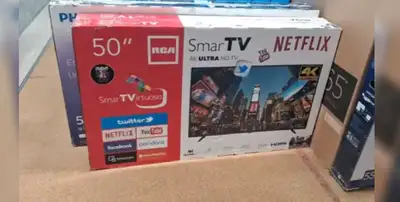 RCA 50" SMART TV 4K ULTRA HD SMART TV RCA 50" SMART TV 4K ULTRA HD SMART TV BRAND NEW OPEN BOX COMES...