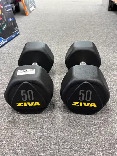 Ziva Performance Hex Dumbbell 50lbs - BRAND NEW, View more