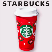 STARBUCKS Holiday 2023 Red Cup - 16oz Brand NEW!!  -includes bag