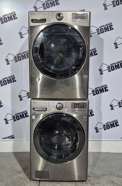 Used LG Washer & Dryer Stainless WM3770HVA & DLEX3470V 27″, View more