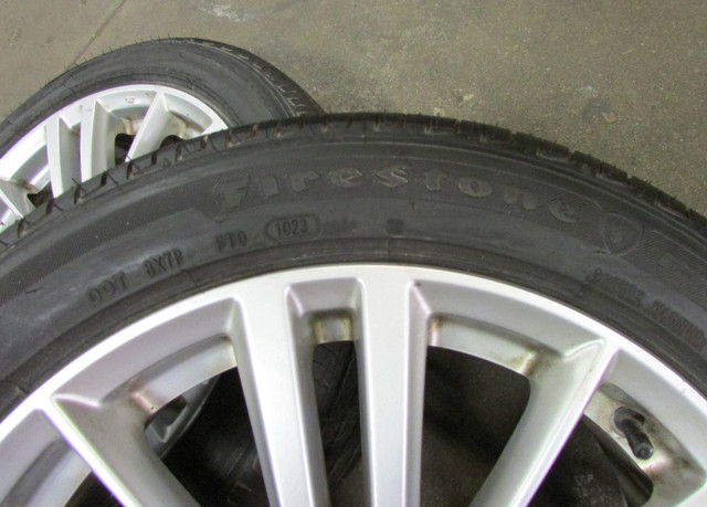 Subaru Impreza 205 50 R17 Rims Firestone Tires in Tires & Rims in Mississauga / Peel Region - Image 3