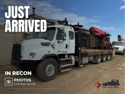 Countryside Fleet 2020 Freightliner 114SD Tri Axle Extended Cab Grapple Picker / Boom Truck + DD13 D...