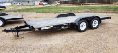 2026 Rainbow Express 82"X16' Tandem Axle Car Hauler Trailer, slide-in ramps, 2 3500lb Braking Axles,...