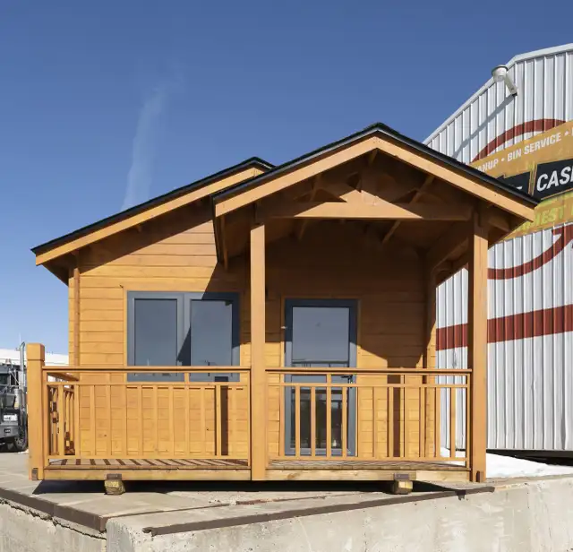 NEW 370 SQ FT INSULATED PINE LOG CABIN TINY HOUSE PACKAGE in Other in Calgary - Image 6