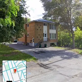 Located on the top floor of a quiet triplex , this is a must see opportunity. This two bedroom has b...