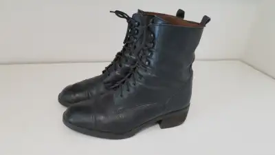 Ladies Aldo Black Leather Walking Boots - Size 8, View more