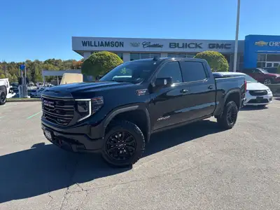 2022 Onyx Black GMC Sierra 1500 AT4X10-Speed Automatic, 4WD, Obsidian Rush Leather, 120-Volt Bed Mou...
