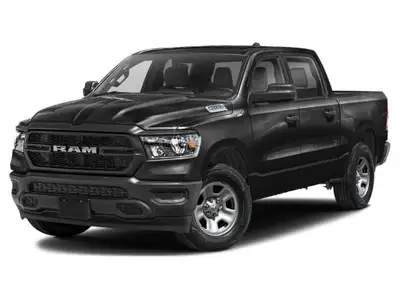 2023 RAM 1500 SPORT CREW CAB 4X4 Diamond Black Exterior Paint with Cloth Low Back Bucket Seats 5.7L...