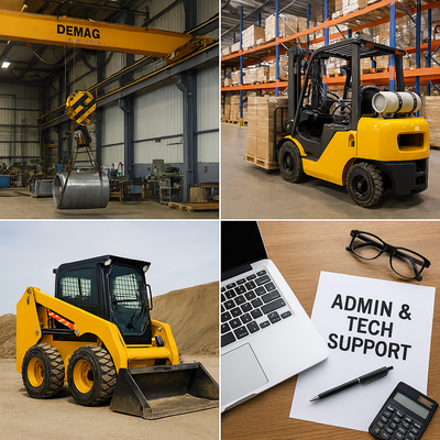 Labour, Heavy Equipment & Admin, View more