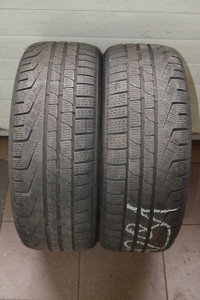 2 x 225/45/18 PIRELLI sottozero WINTER Run Flat tires about 75 %