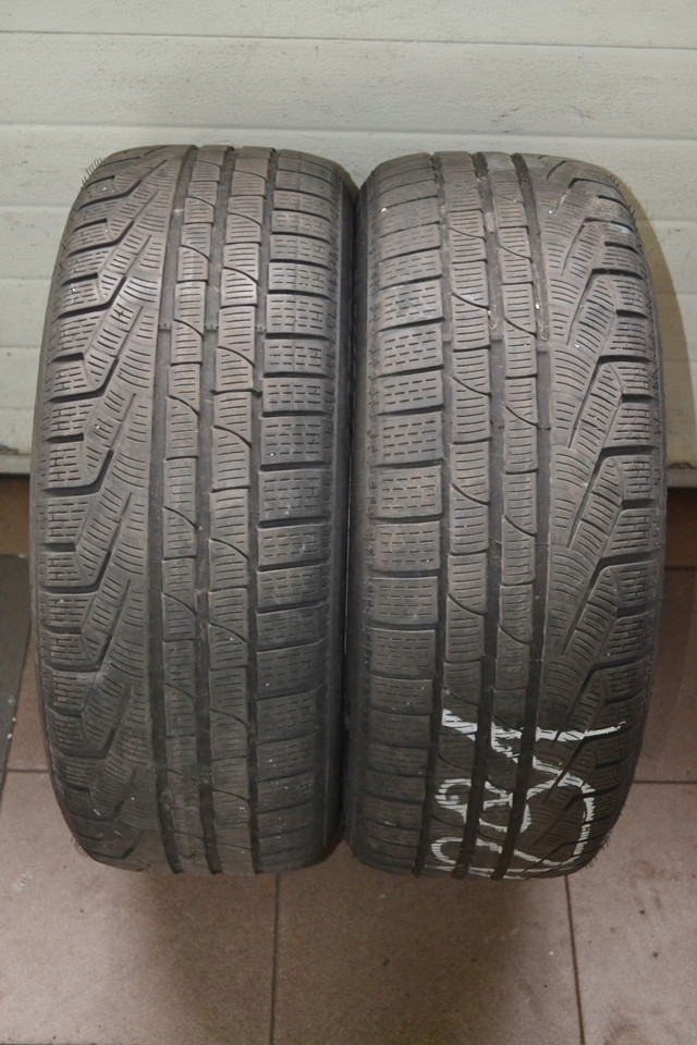 2 x 225/45/18 PIRELLI sottozero WINTER Run Flat tires about 75 % in Tires & Rims in Mississauga / Peel Region