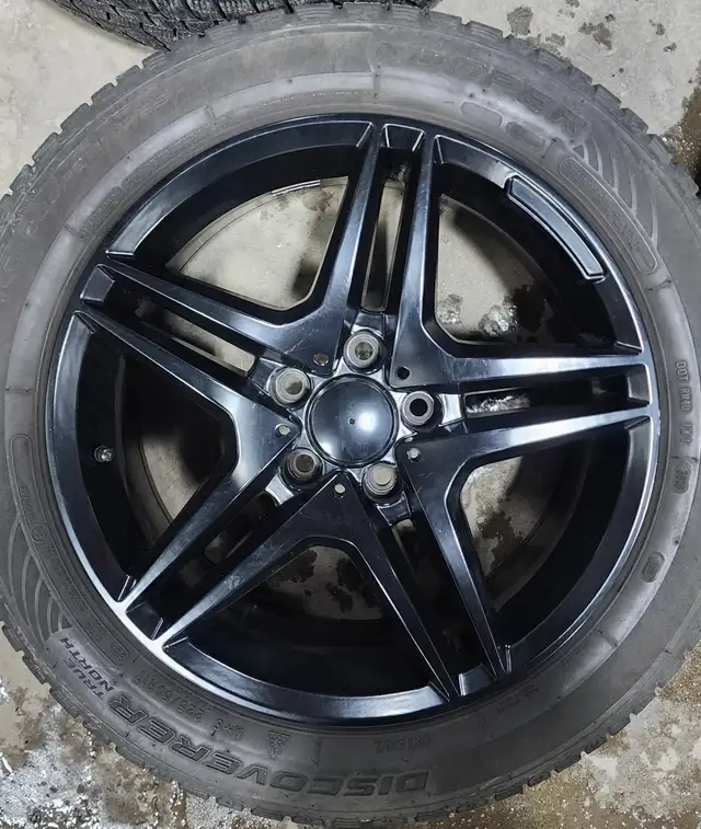 Mercedes C-Class Winter Tire Package 225/50/17 Black Rims in Tires & Rims in Markham / York Region - Image 4