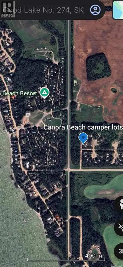 Two lots at Canora Beach are owned, developed and for sale as one large camper lot! The property has...